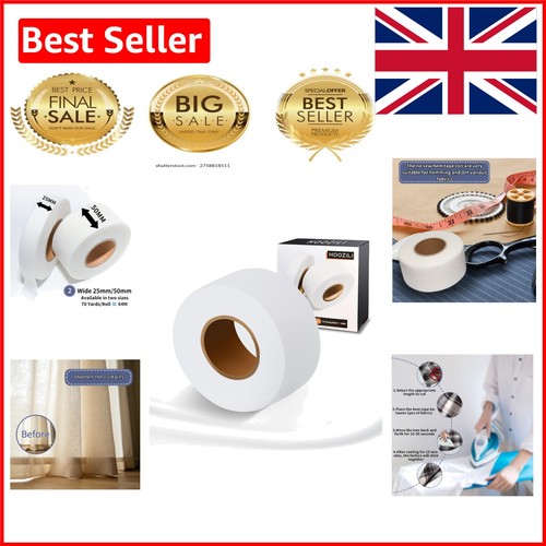 Extra wide iron hem tape - on,